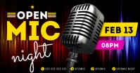 OPEN MIC NIGHT BANNER Facebook 共享图片 template