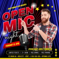 Open Mic Night Banner Instagram Post template