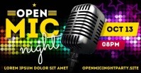 OPEN MIC NIGHT BANNER Facebook Shared Image template