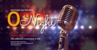 Open Mic Night Facebook Event Banner template
