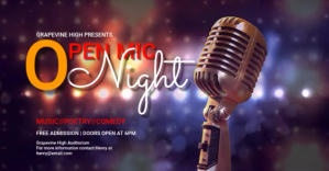 Open Mic Night Facebook Event Banner template