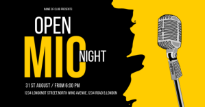 OPEN MIC NIGHT FLYER template