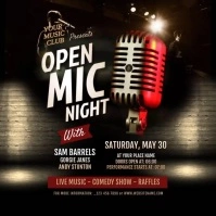 Open Mic Night Instagram Video Post template