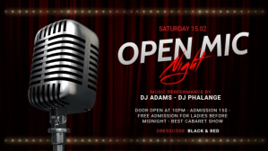 Open Mic Night Video Ad Template