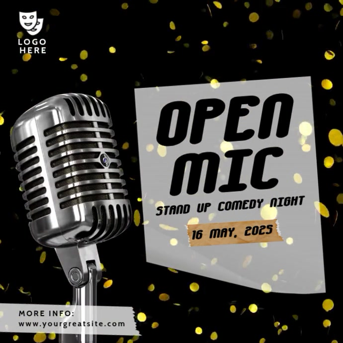 Open Mic Show Template | PosterMyWall