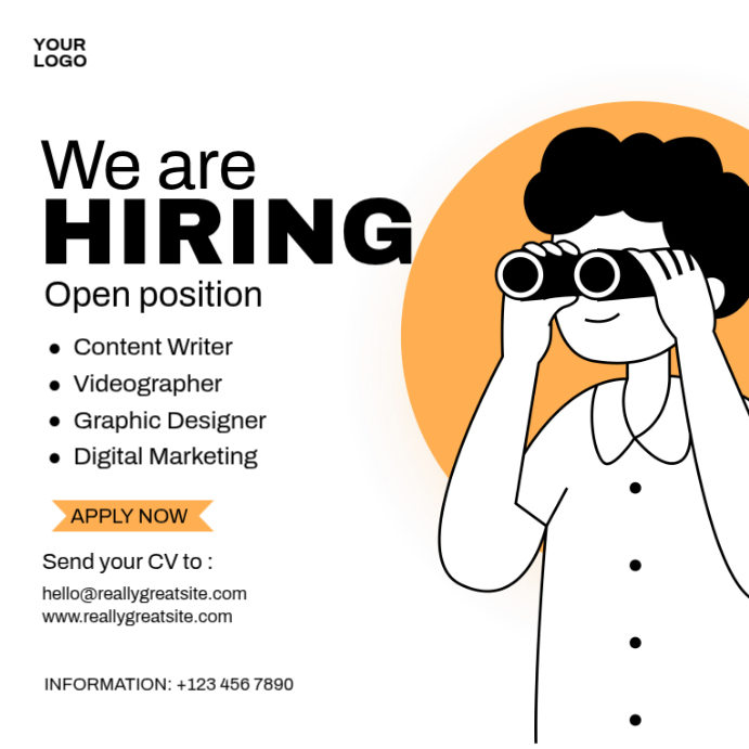 Plantilla de Open Position | PosterMyWall
