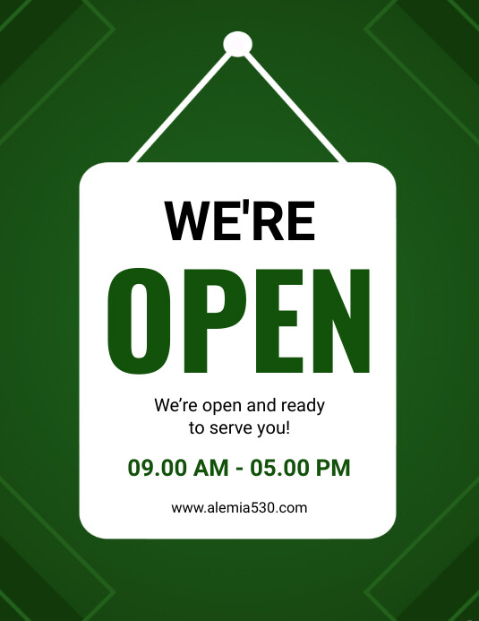Open poster Template | PosterMyWall