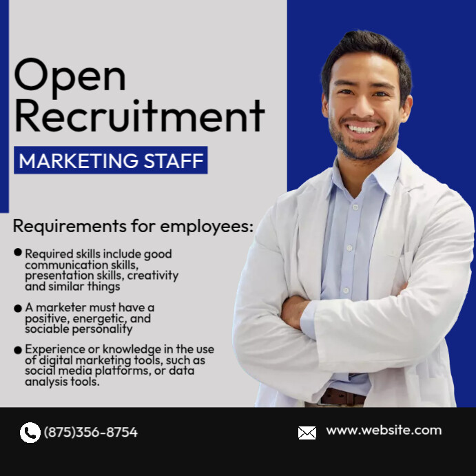 Open Recruitment Ads Template | PosterMyWall