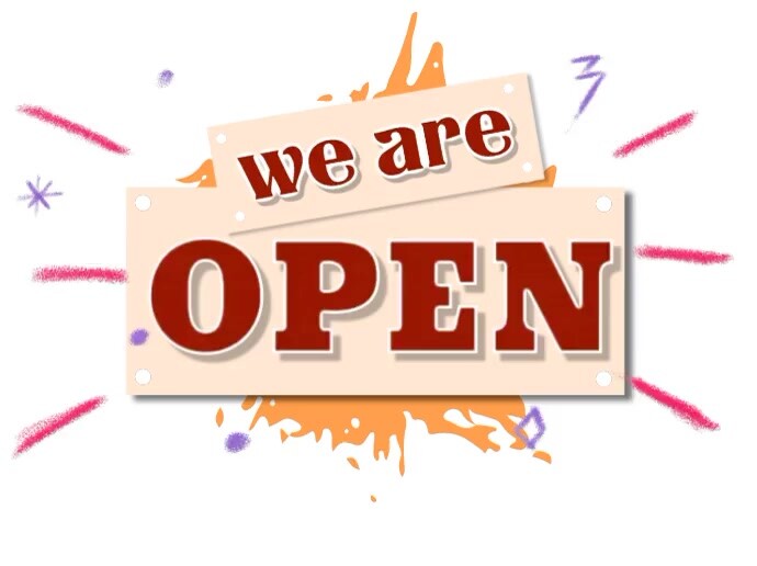 Open Sign Templete Plantilla de Open Sign | PosterMyWall