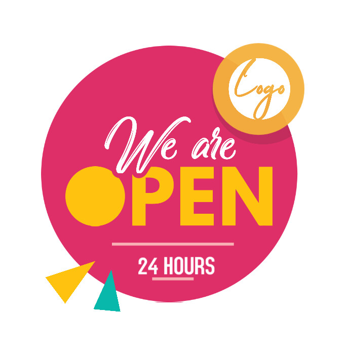 Open Sign Templete Open Sign Template | PosterMyWall