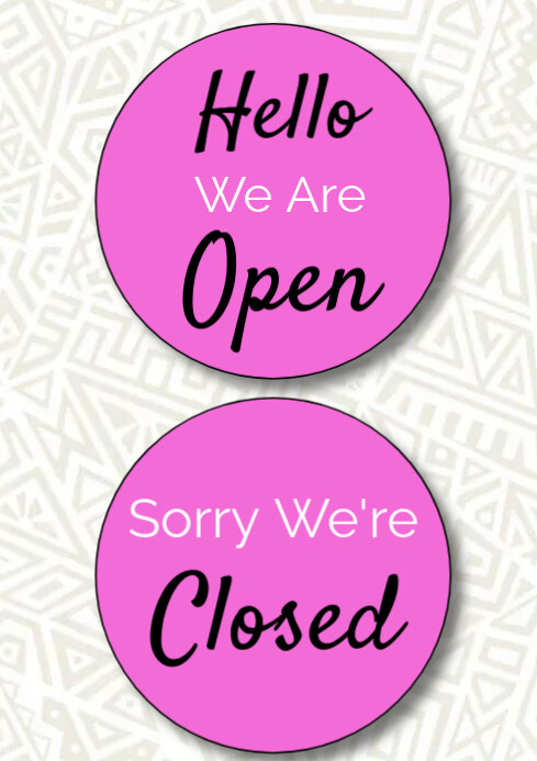 Open Sign Open Closed Sign Template | PosterMyWall