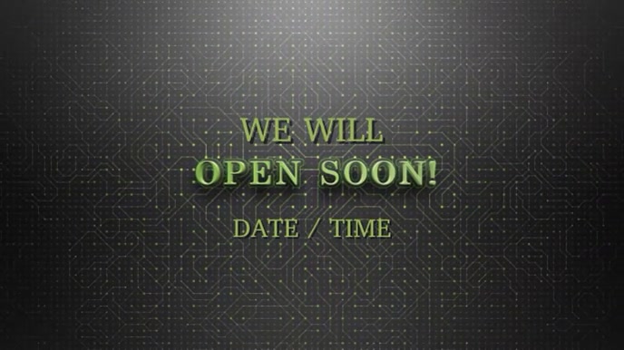 OPEN SOON Template | PosterMyWall