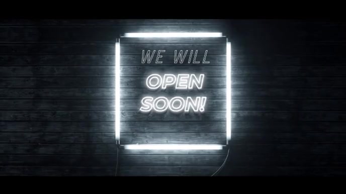 OPEN SOON Template | PosterMyWall