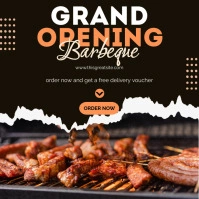 Opening BBQ Instagram Post template