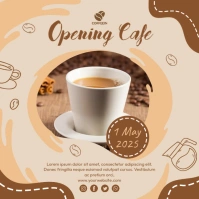 Opening Cafe Wpis na Instagrama template