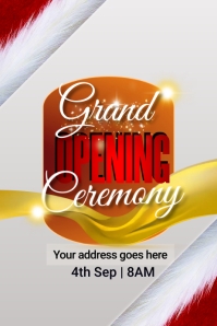 opening ceremony Плакат template