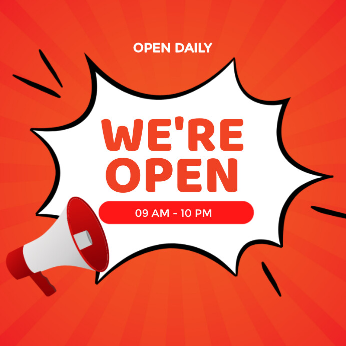 OPENING Template | PosterMyWall