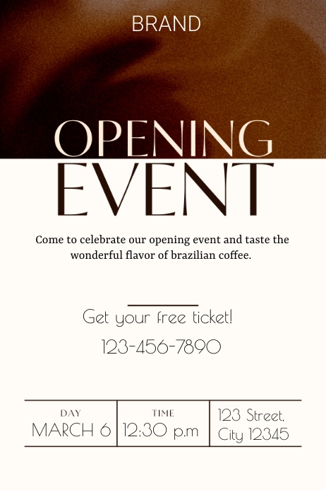 Poster Openevent Opening Event Poster Template | PosterMyWall