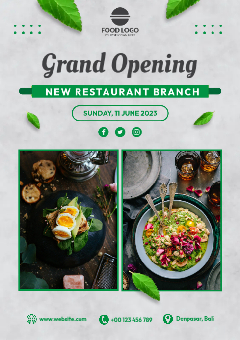 Opening Food Restaurant Template | PosterMyWall