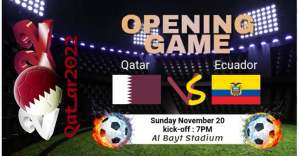 opening game qatar Facebook begivenhed cover template