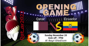 opening game qatar Anuncio de Facebook template