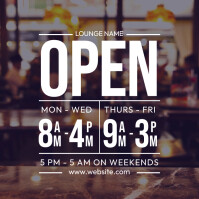 Opening Hours Box OPENING HOURS Template | PosterMyWall