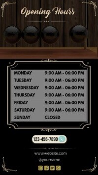 Program Hours Words office hours Template | PosterMyWall