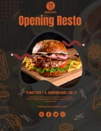 Opening Resto Ads Volante (Carta US) template