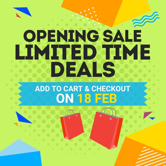 Copy of Opening Sale Instagram Post | PosterMyWall