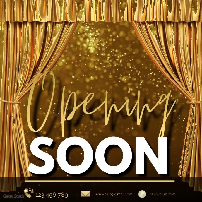 opening soon, coming soon, launching soon Template PosterMyWall