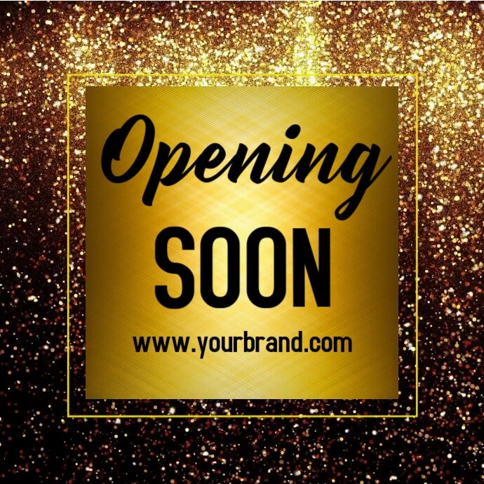 Opening soon, coming soon, launching soon Template PosterMyWall