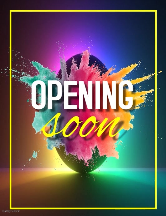 Opening soon,work flyers, Ulotka (US Letter) template