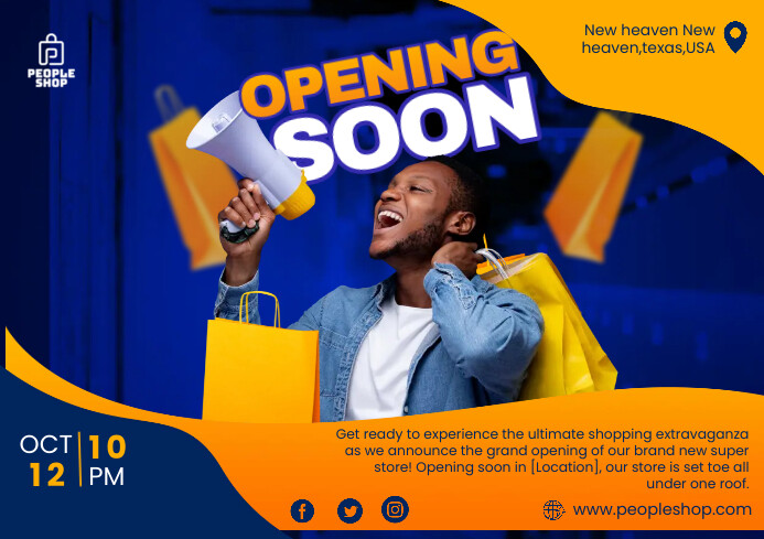 opening soon ad template | PosterMyWall