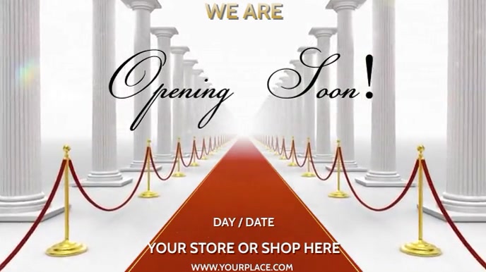 Opening Soon Example OPENING SOON Template | PosterMyWall