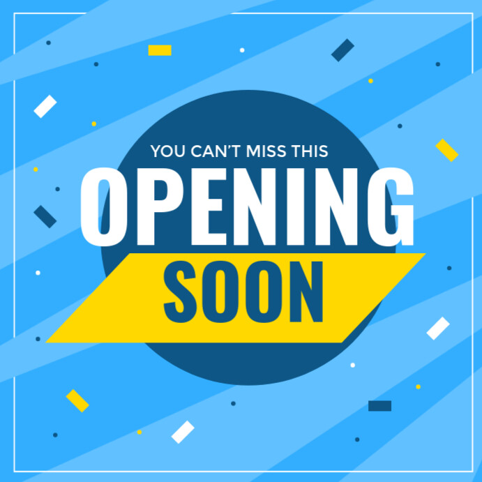 opening soon Instagram Plasing template