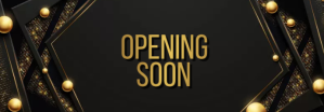 Black Opening Soon Announcement Tumblr Banner Template