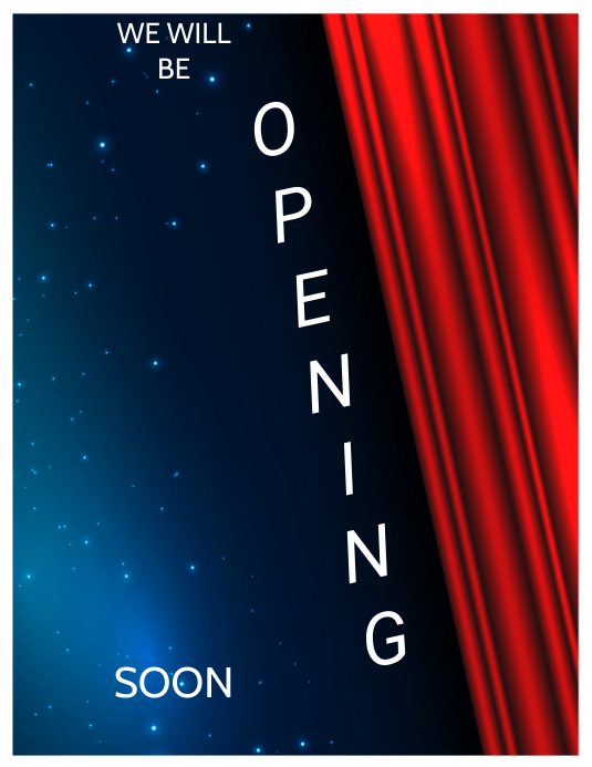 OPENING SOON Template | PosterMyWall