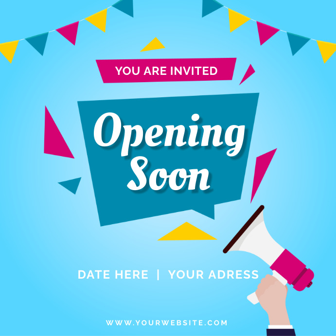 OPENING SOON Template | PosterMyWall