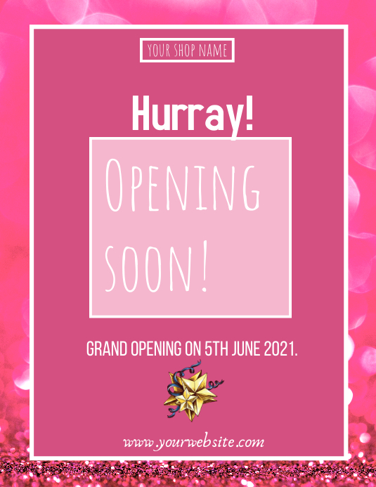 Image 8 for Opening Soon Flyer Template