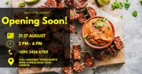 OPENING SOON FLYER auf Facebook geteiltes Bild template