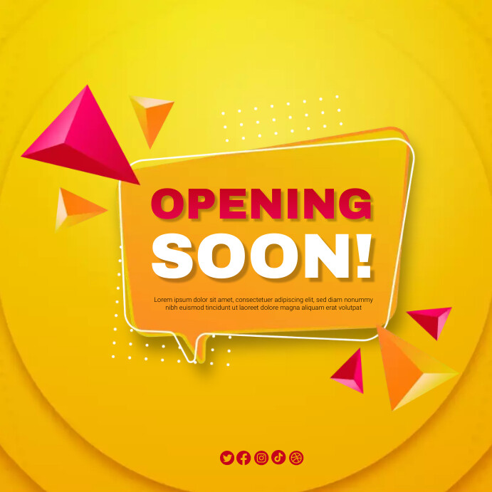 Opening Soon Format Opening Soon Poster Template เทมเพลต | PosterMyWall