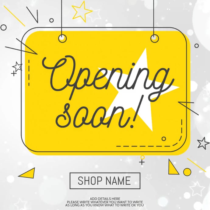 Opening Soon Template Postermywall Opening Soon Template Postermywall