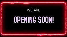 OPENING SOON VERSION 1 Digital Display (16:9) template