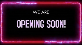 OPENING SOON VERSION 2 Digital Display (16:9) template