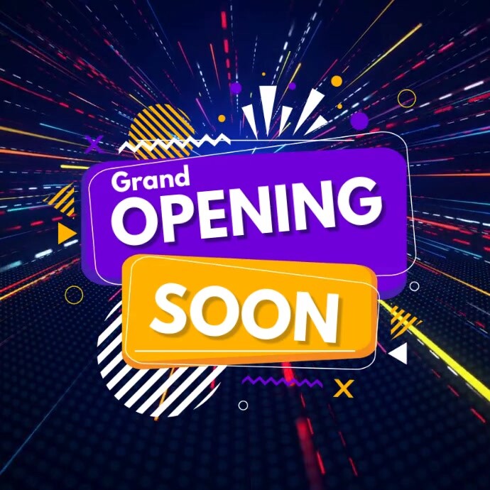 opening soon video,retail video Kwadrat (1:1) template