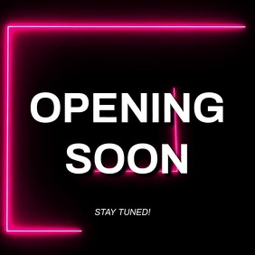 Opening soon video ad Template Square (1:1)