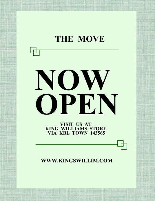Store Introduction Flyer Opening store flyer Template | PosterMyWall
