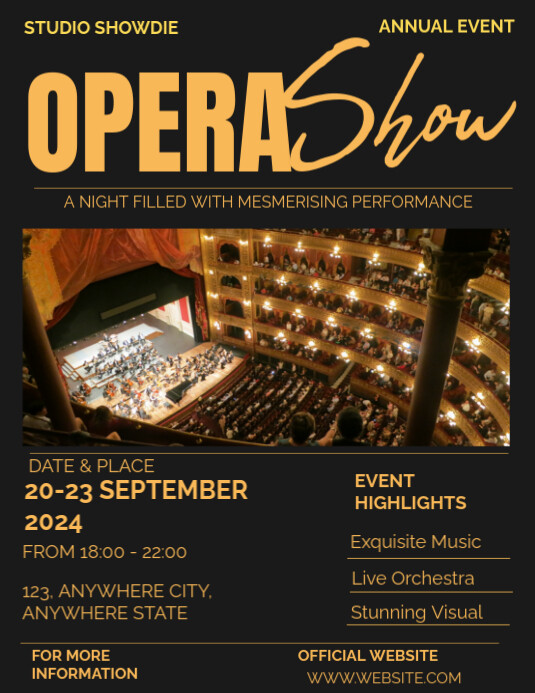 Opera Template | PosterMyWall