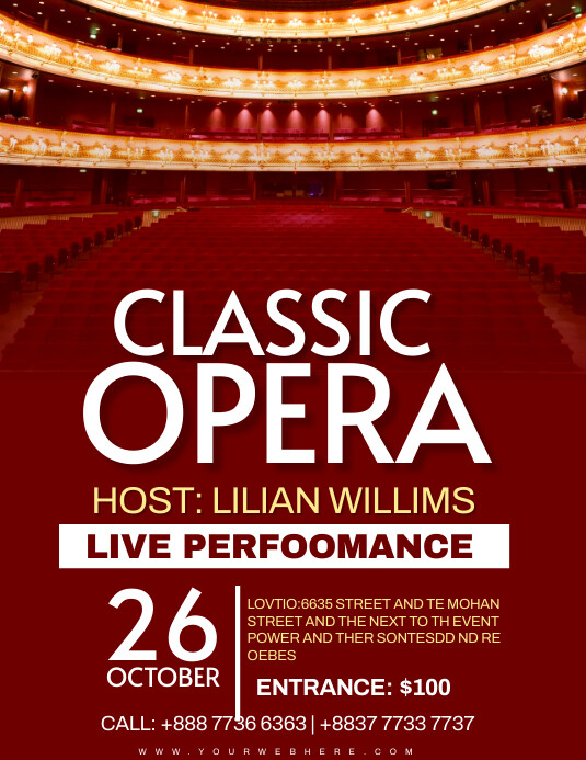 opera Template | PosterMyWall