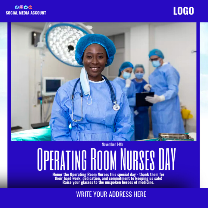 operating room nurses day event Template PosterMyWall